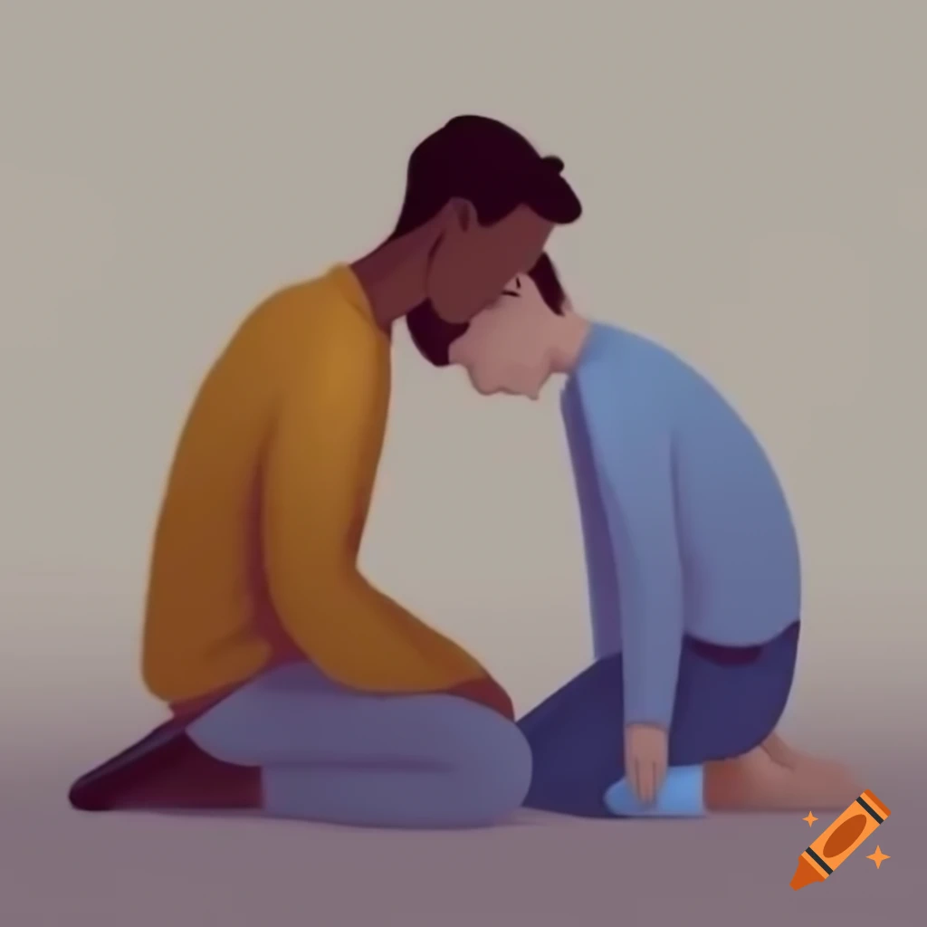 Psychologist in deep thought, contemplating fatherhood