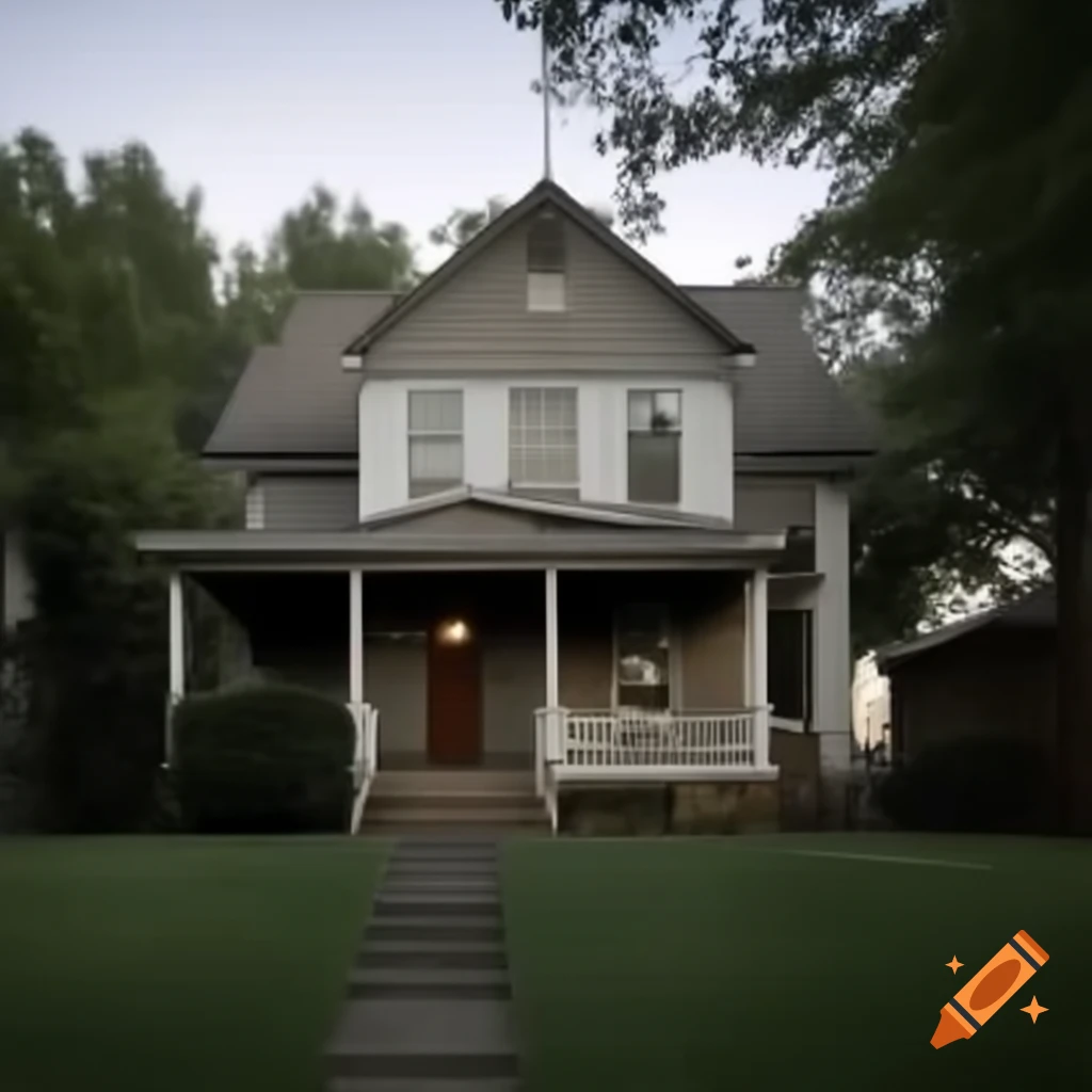 Front view of a house