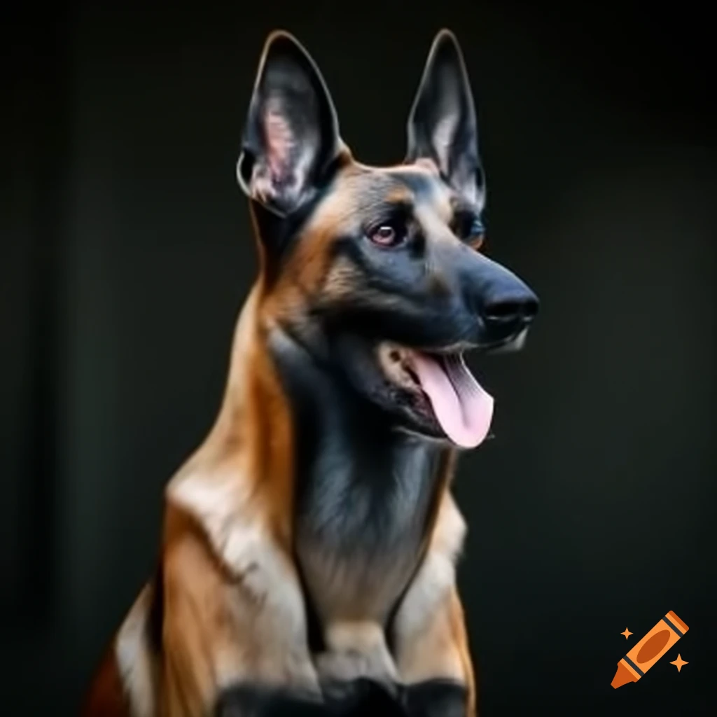 Muscular female Belgian Malinois firefighter profile photo