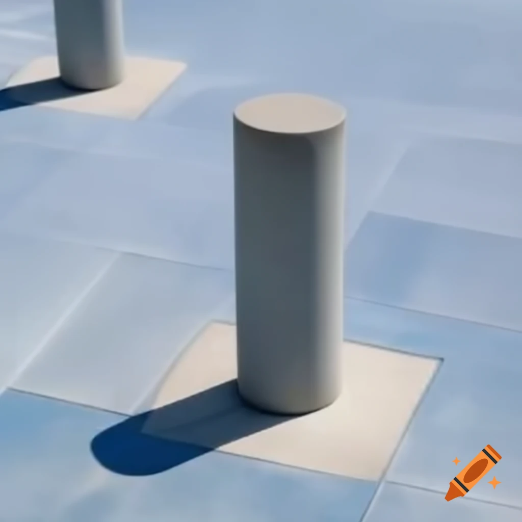 Concrete pole standing in urban environment