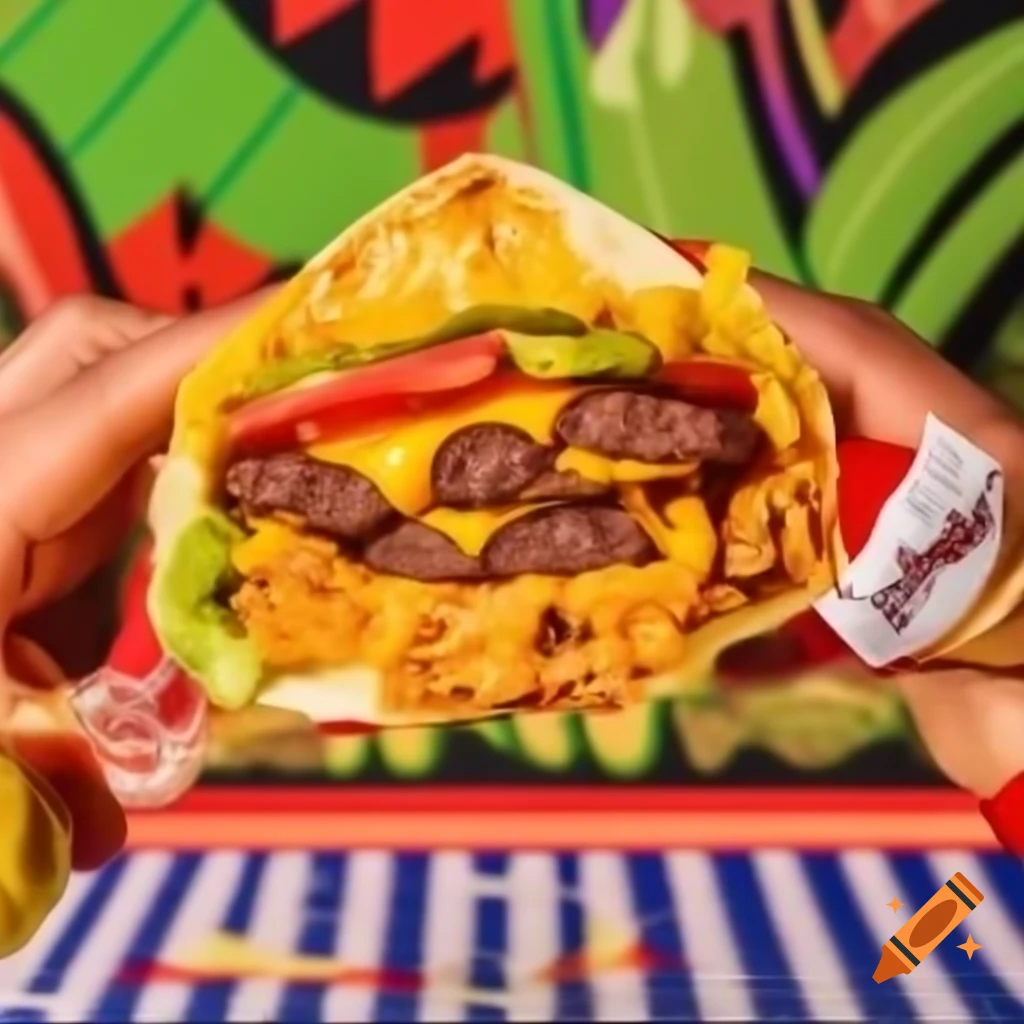 Burger King advertisement for Chimichangerito, fusion of chimichanga and burrito