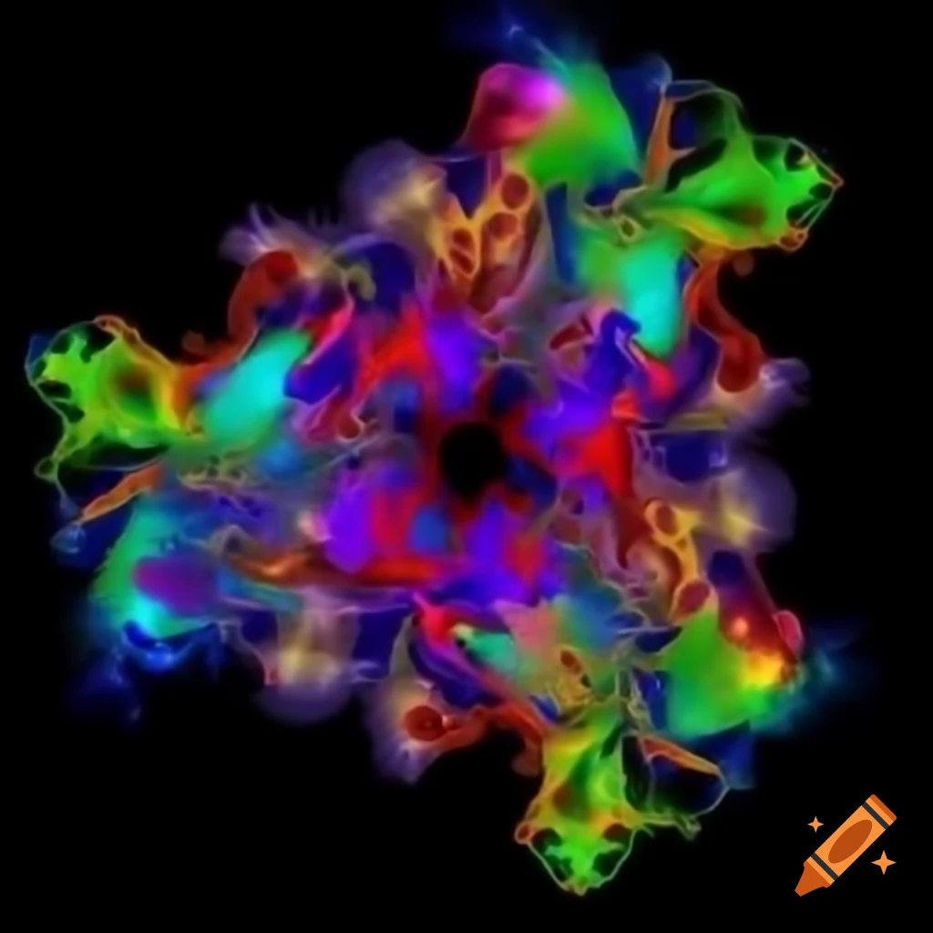 Fractal design inspired by the molecular structure of LSD