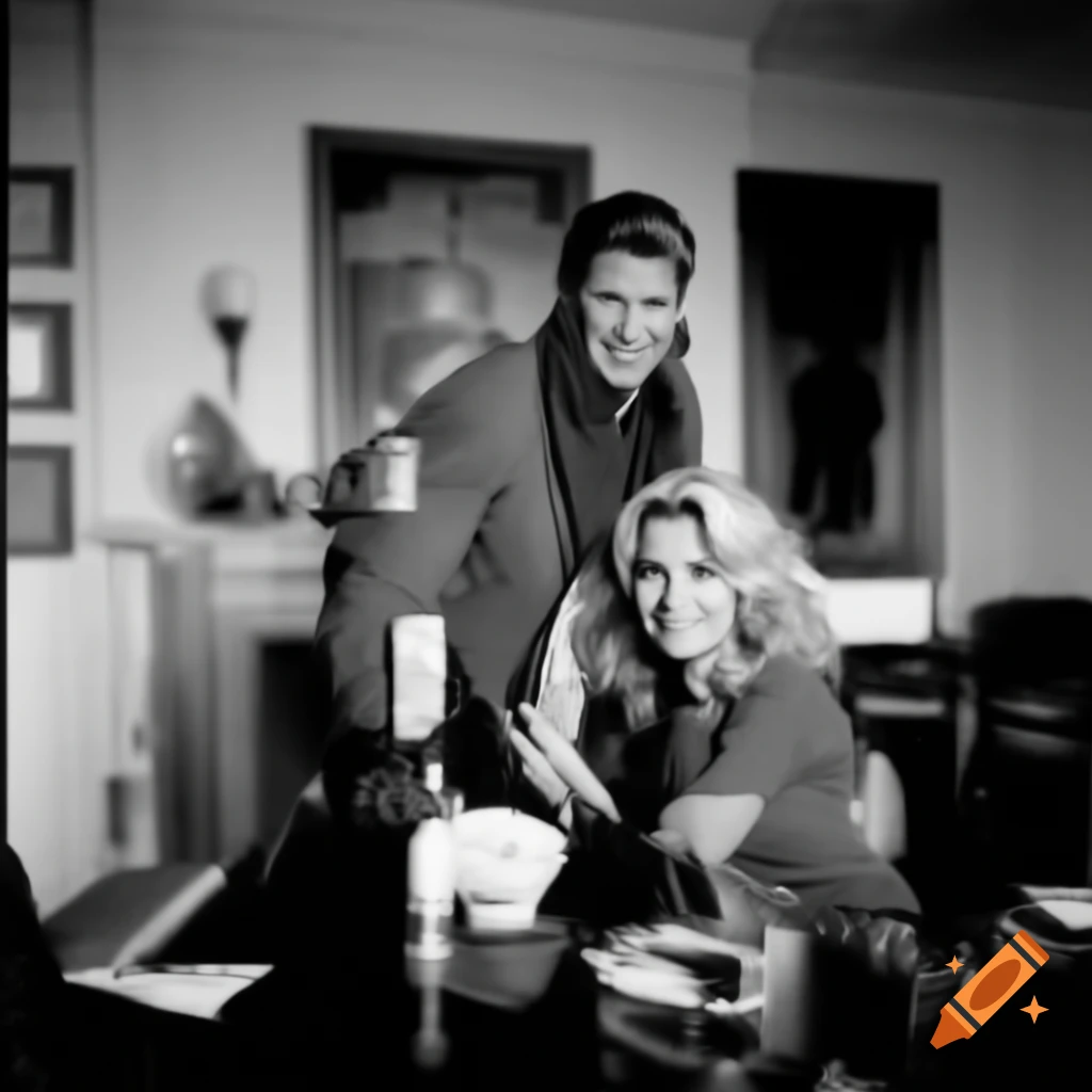David Hasselhoff and Pamela Anderson in their later years at home