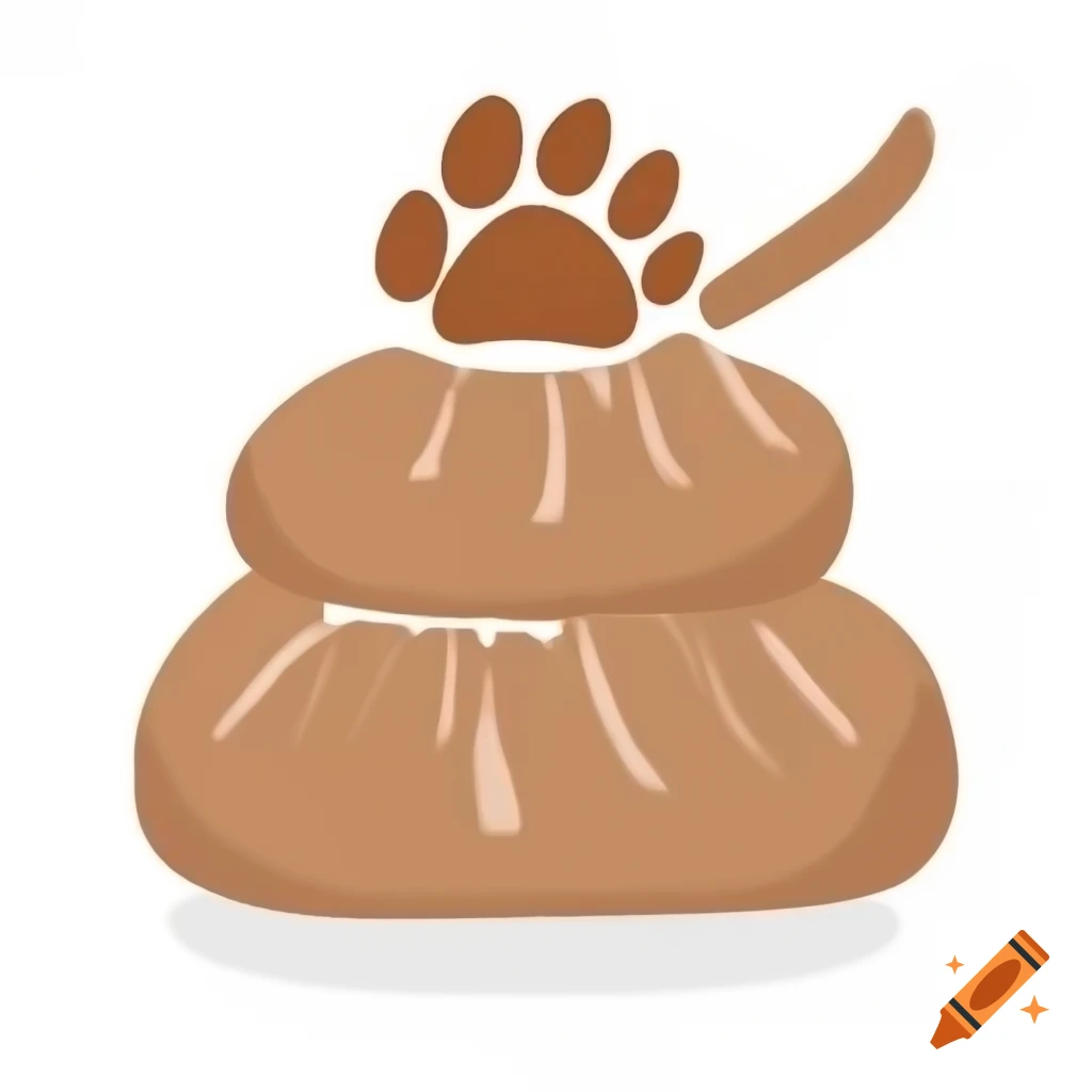 logo-design-of-a-cat-paw-print-on-squished-cat-waste-on-craiyon