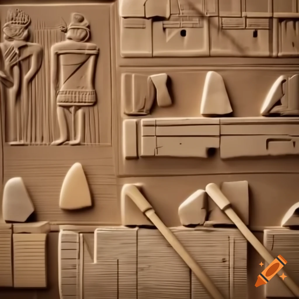 Infographic illustrating bidding and procurement processes in ancient Mesopotamia for urban infrastructure projects