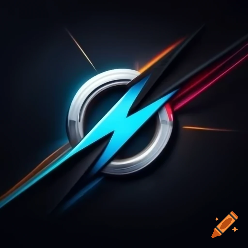 Sleek circular logo with dynamic abstract design symbolizing movement and energy