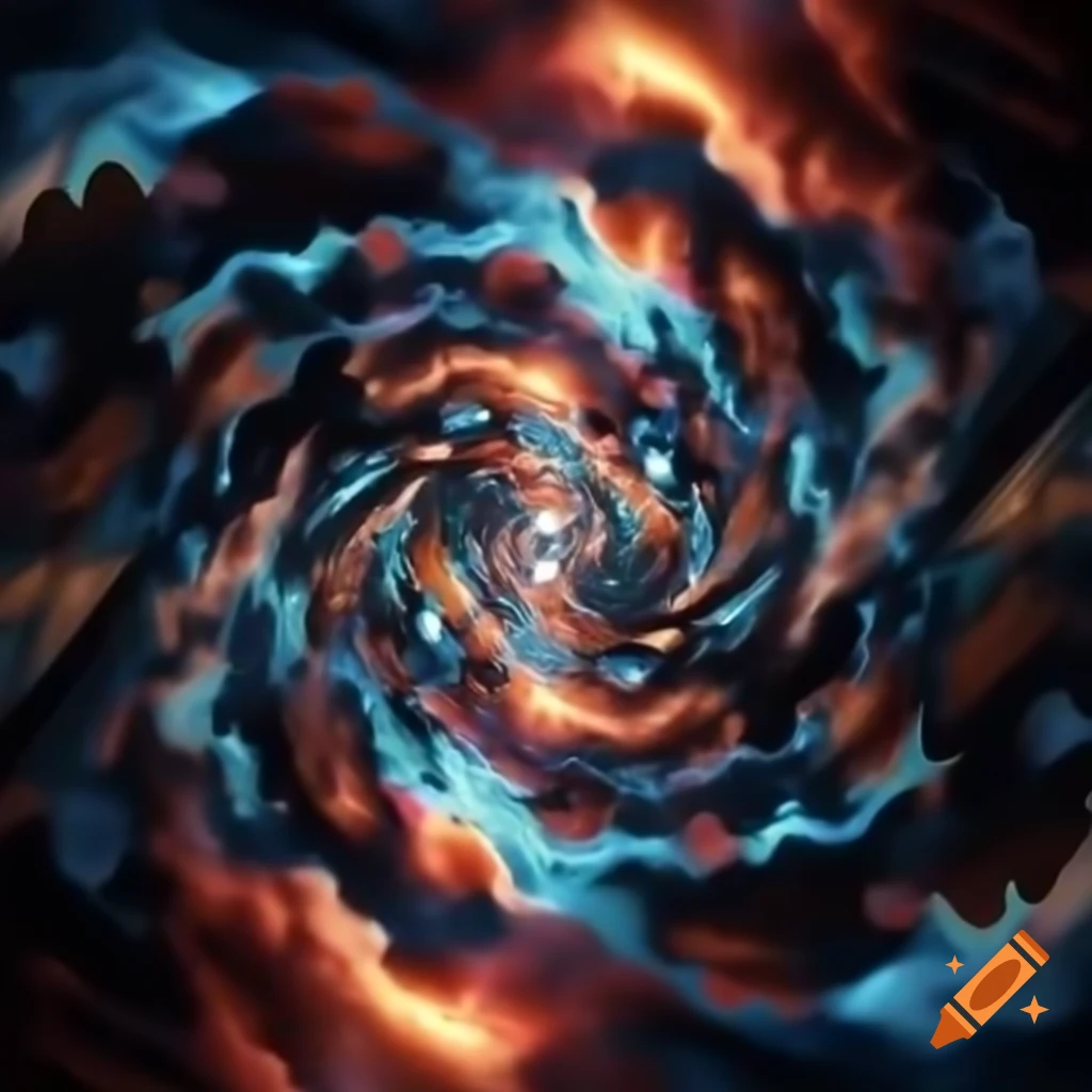 Kaleidoscope of moments and possibilities with doors suggesting alternate realities
