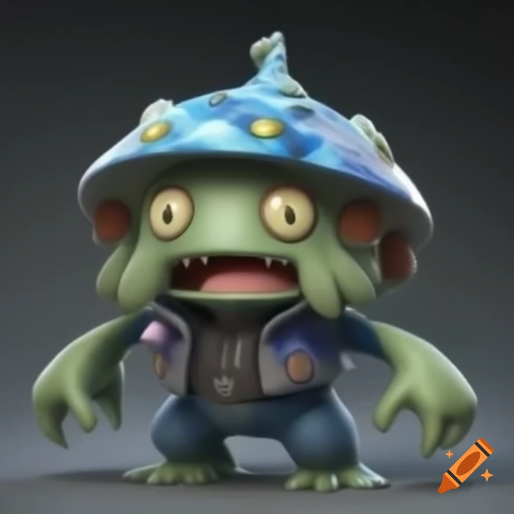 Famous Pokémon from extraterrestrial race giving impressive glance to camera