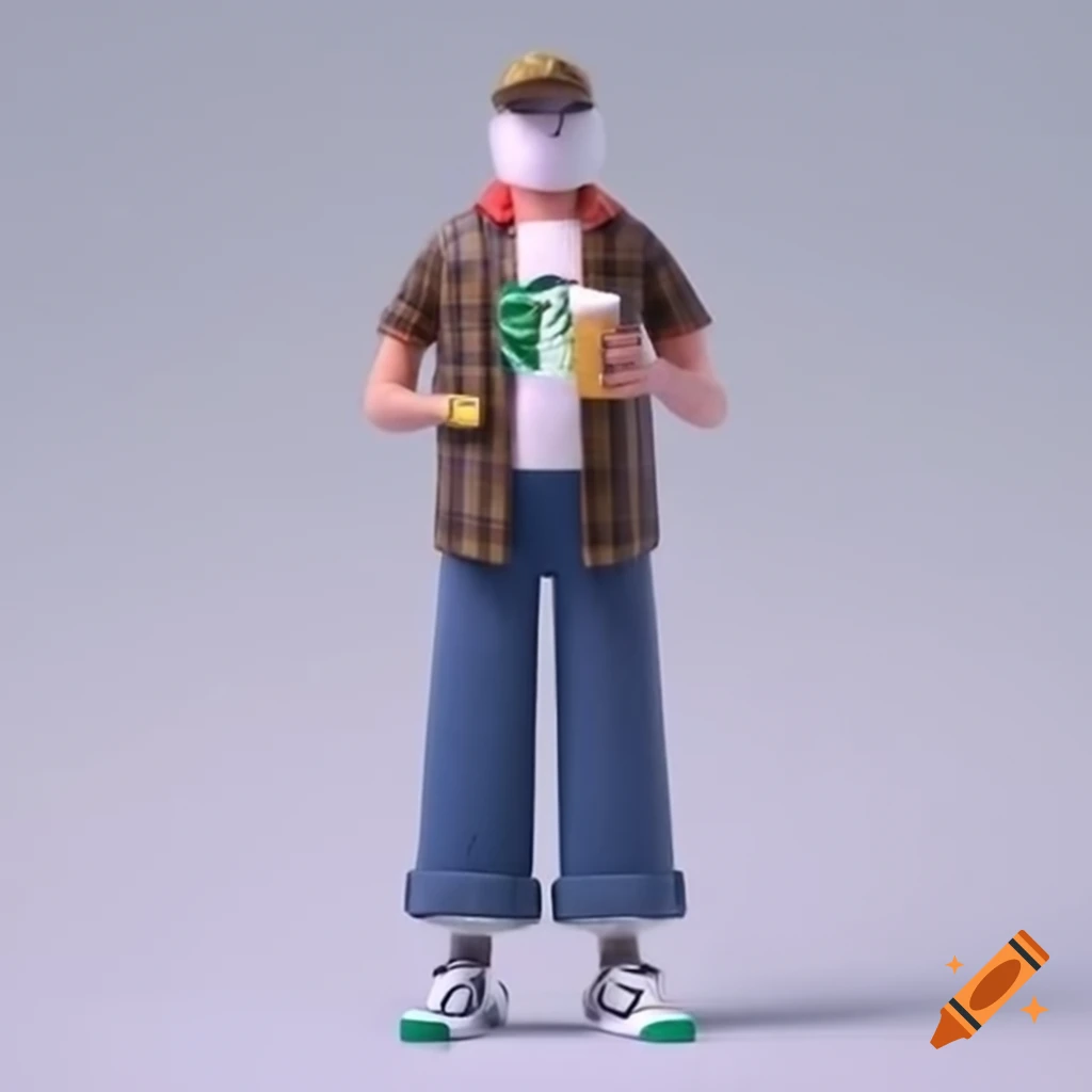 Stylish person in jeans and Louis Vuitton shirt holding Starbucks coffee and smartphone, wearing Nike sneakers