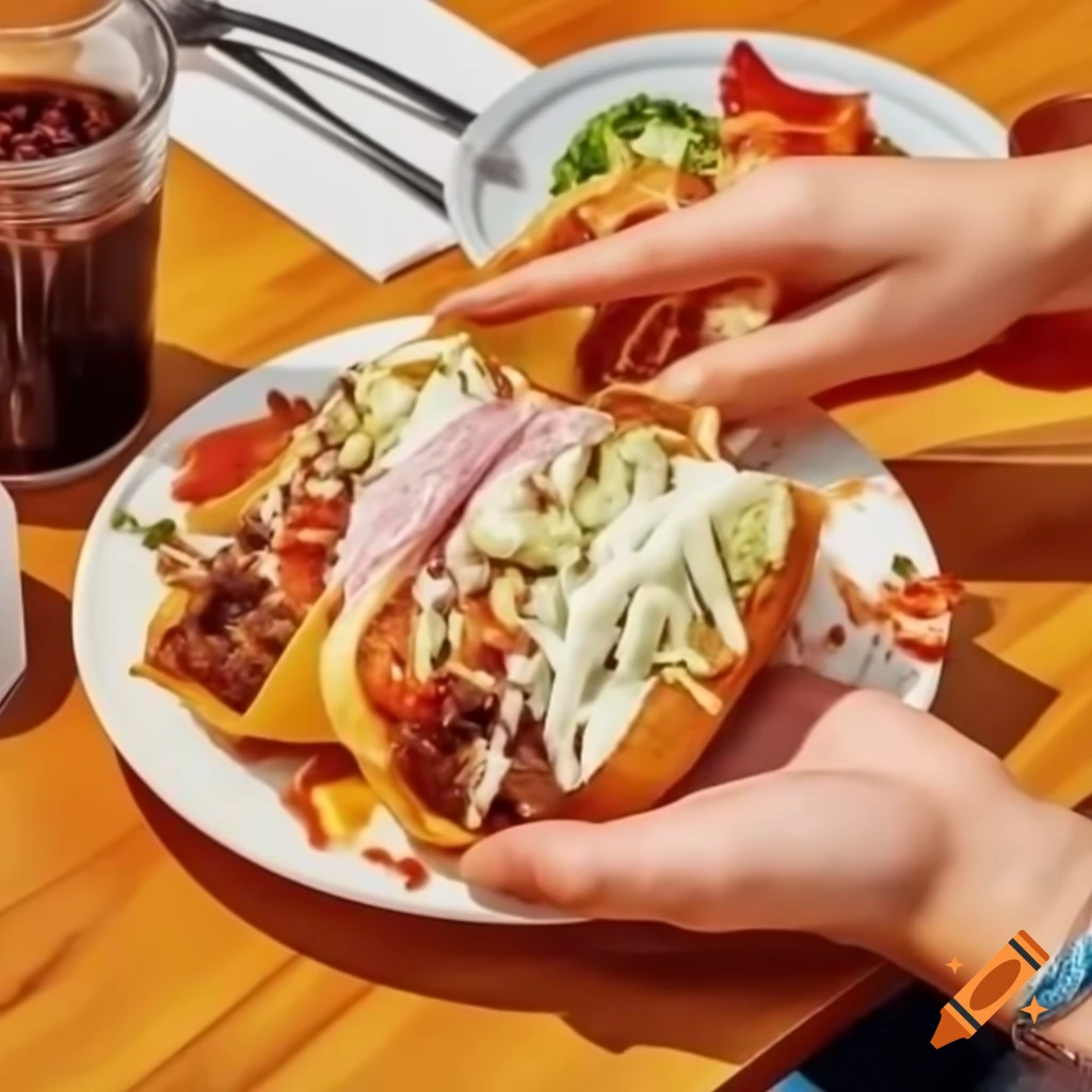 Variety of street food offerings in a vibrant setting