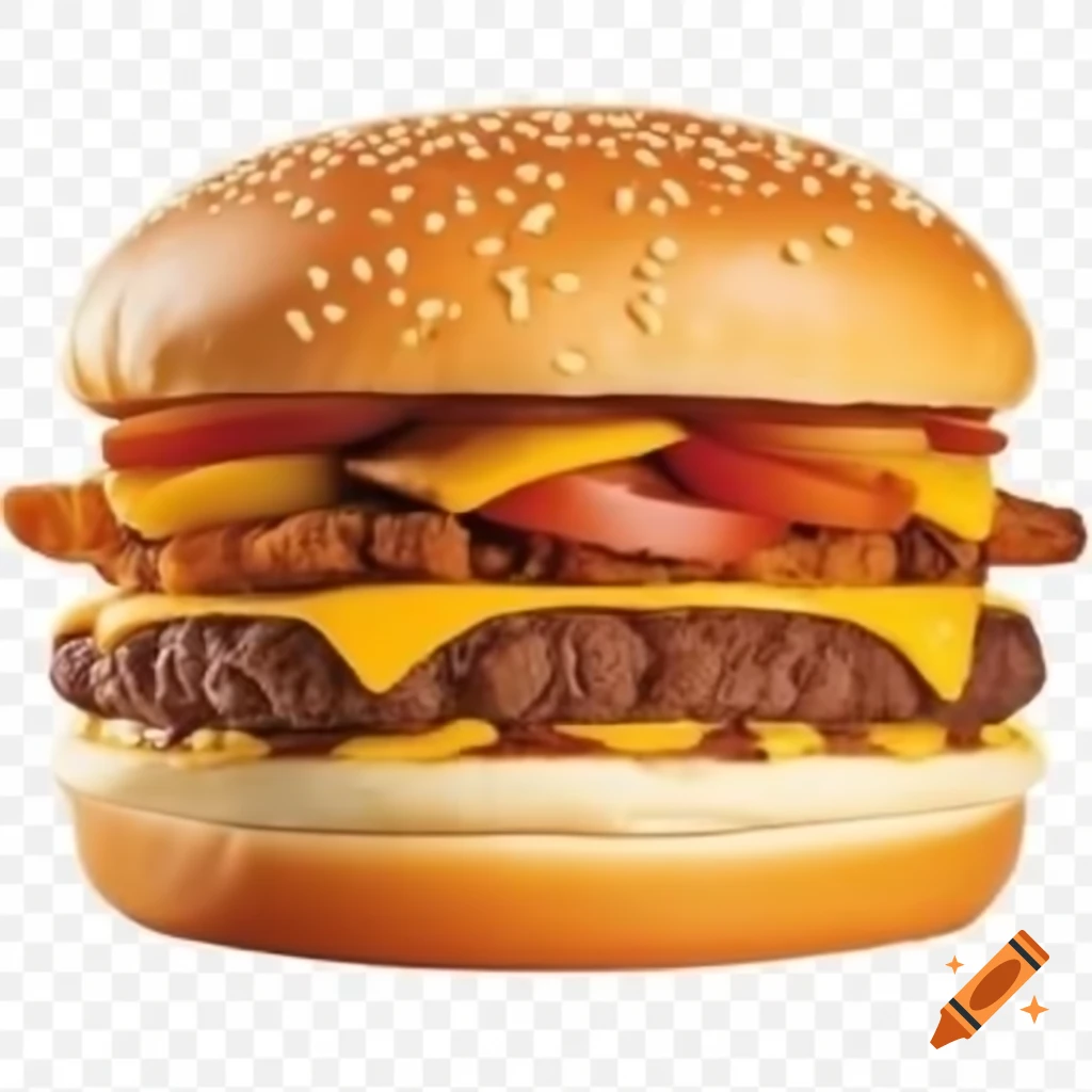Burger filled with hash