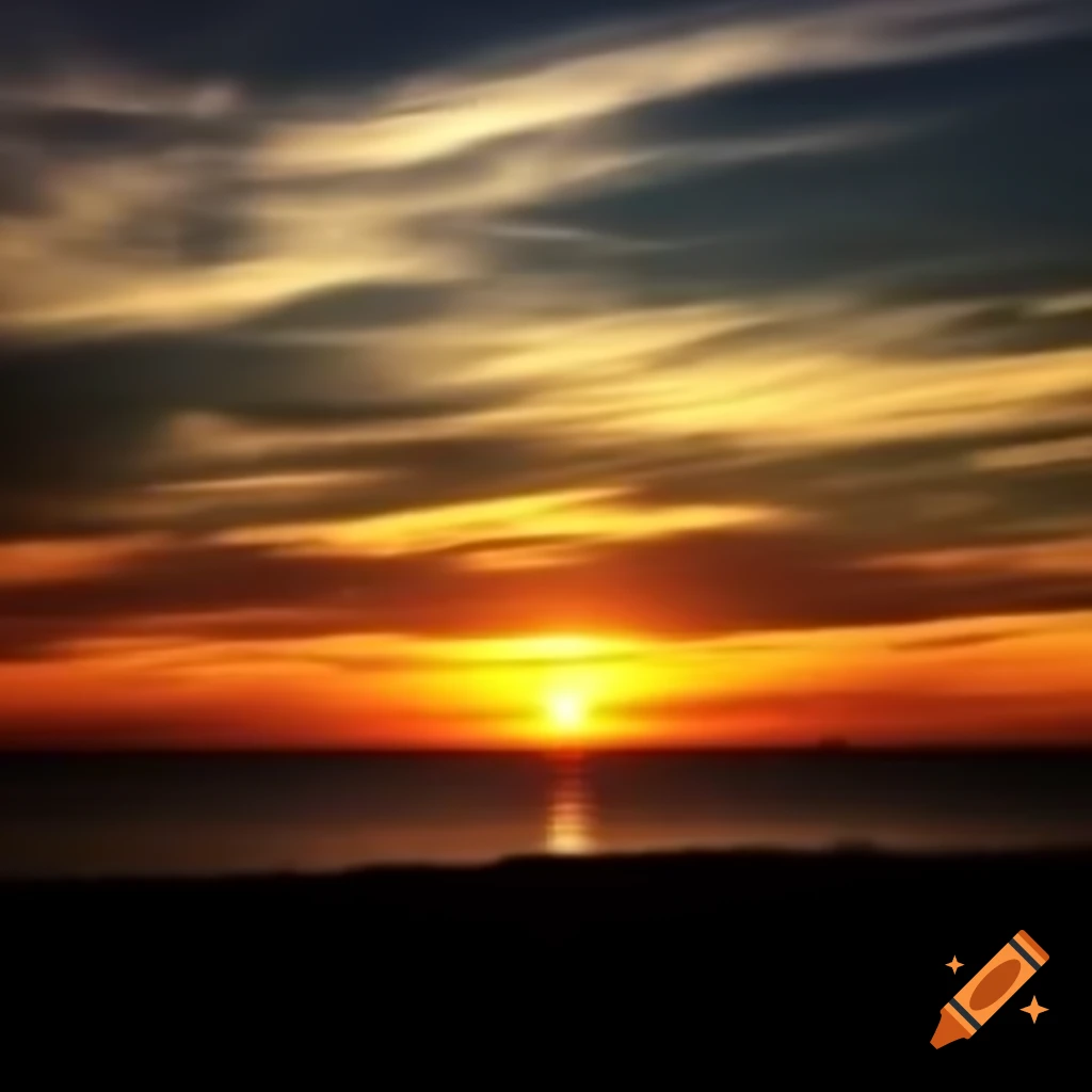 Stunning sunset view with vibrant colors