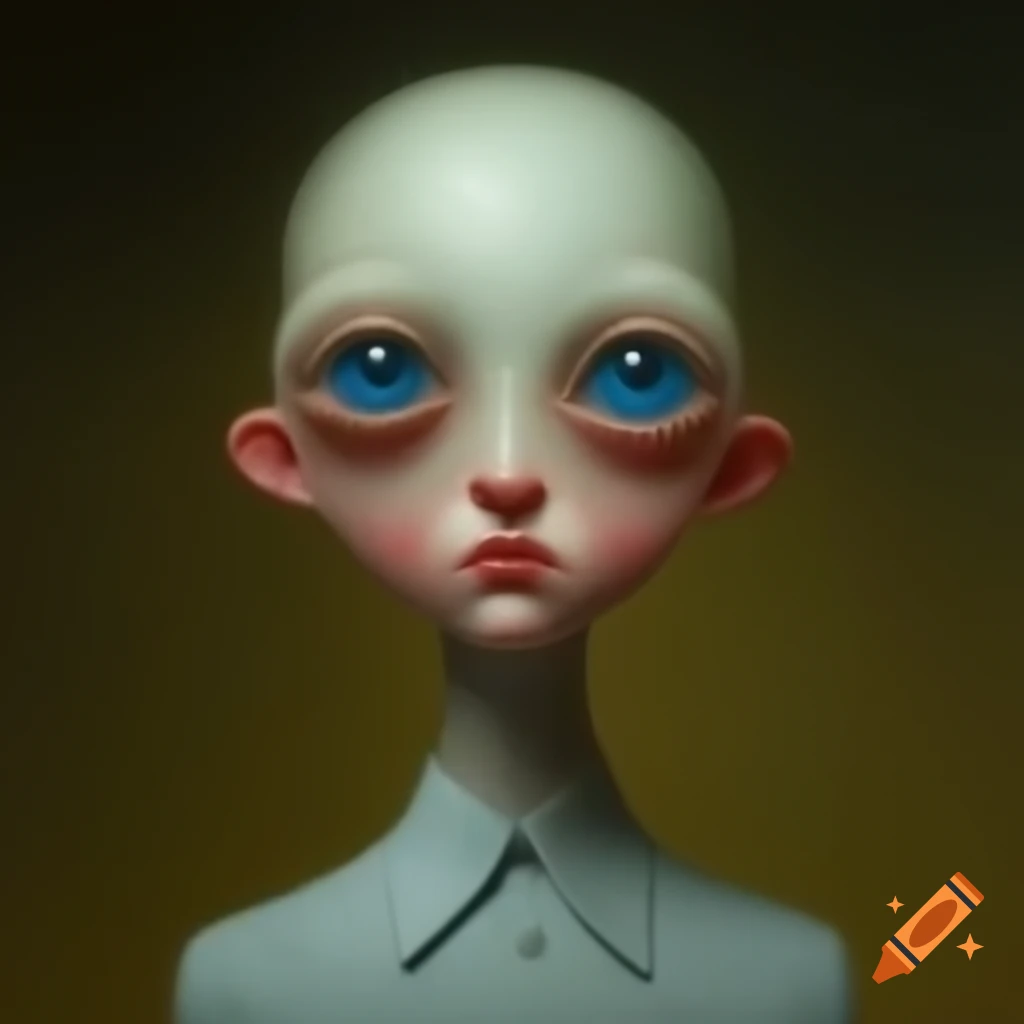 Surrealist artwork with abstract forms and dreamlike elements