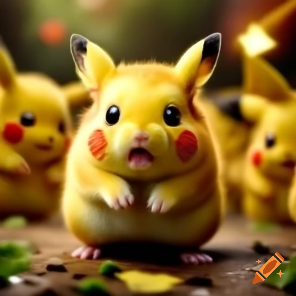 Pikachu-themed hamster