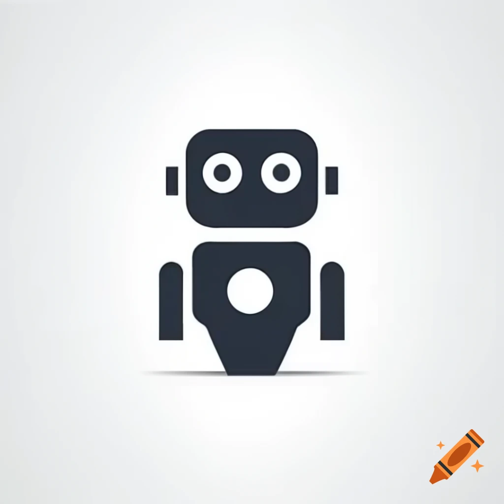 Logo featuring a robot design