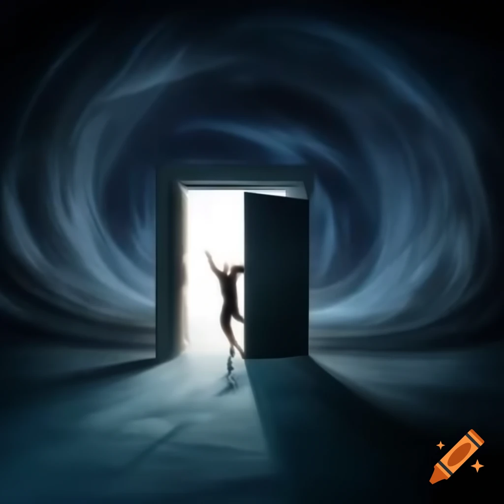 Vast cosmic tunnel with a sense of time suspension