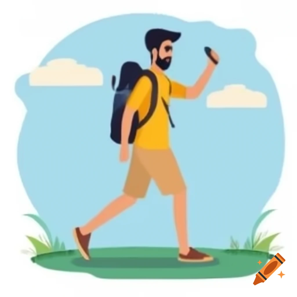 Vector art featuring various tourist spots in India