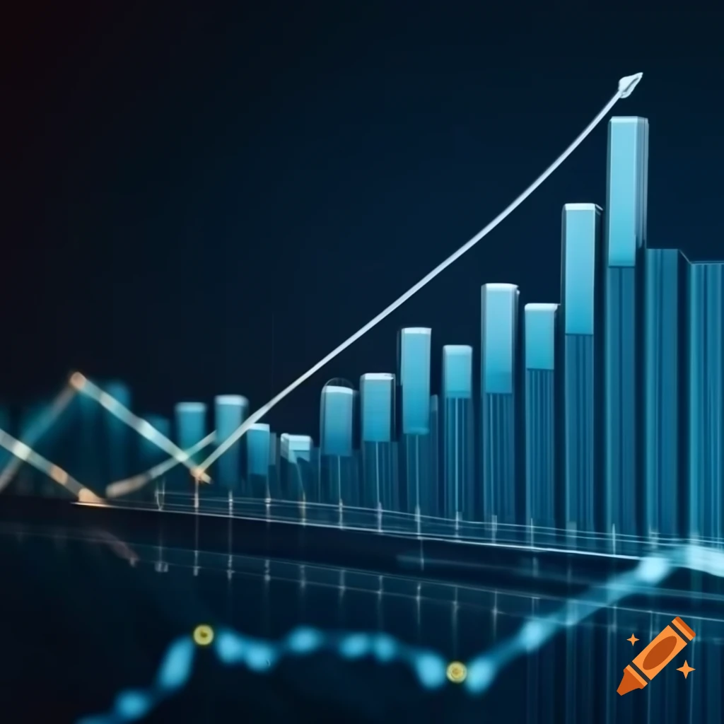 Detailed graph of real estate market trends and rental price changes