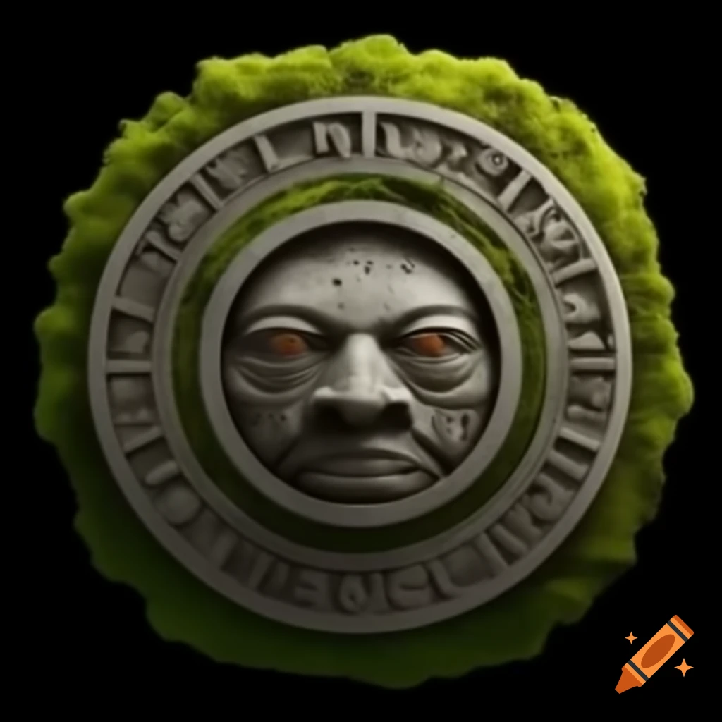 Jungle Passion logo featuring Aztec style stone circle with moss