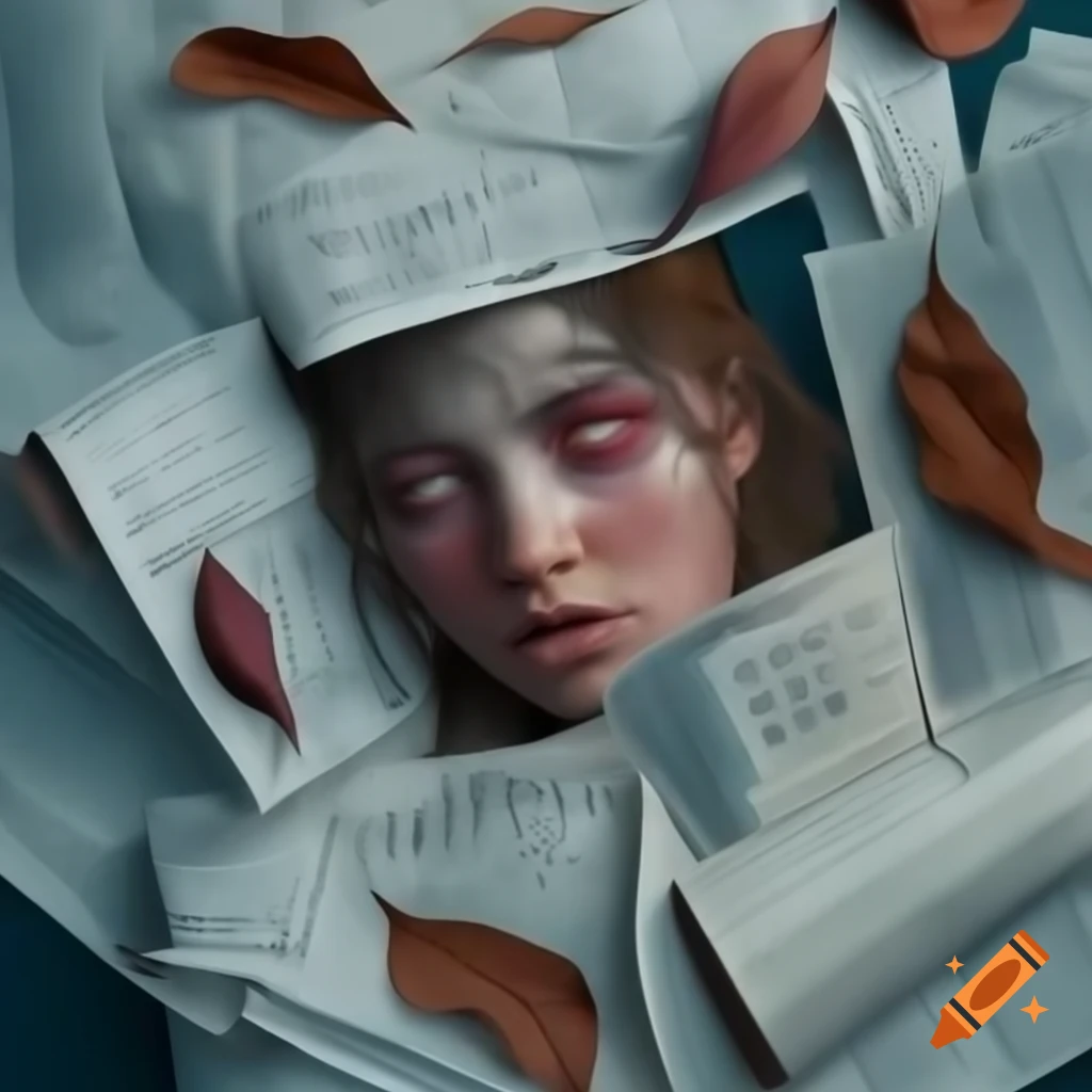 Abstract expressionism depicting haunting beauty of dystopian future ...