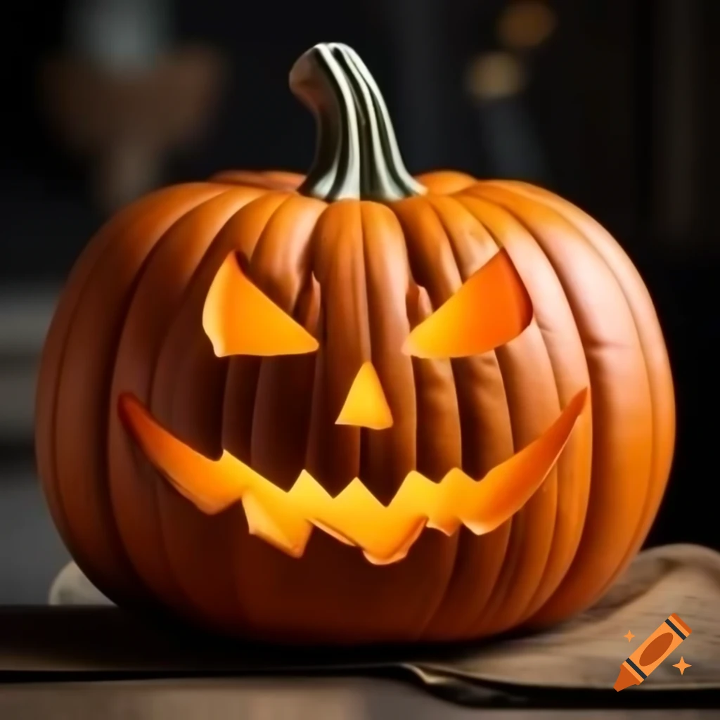 Bright orange pumpkin