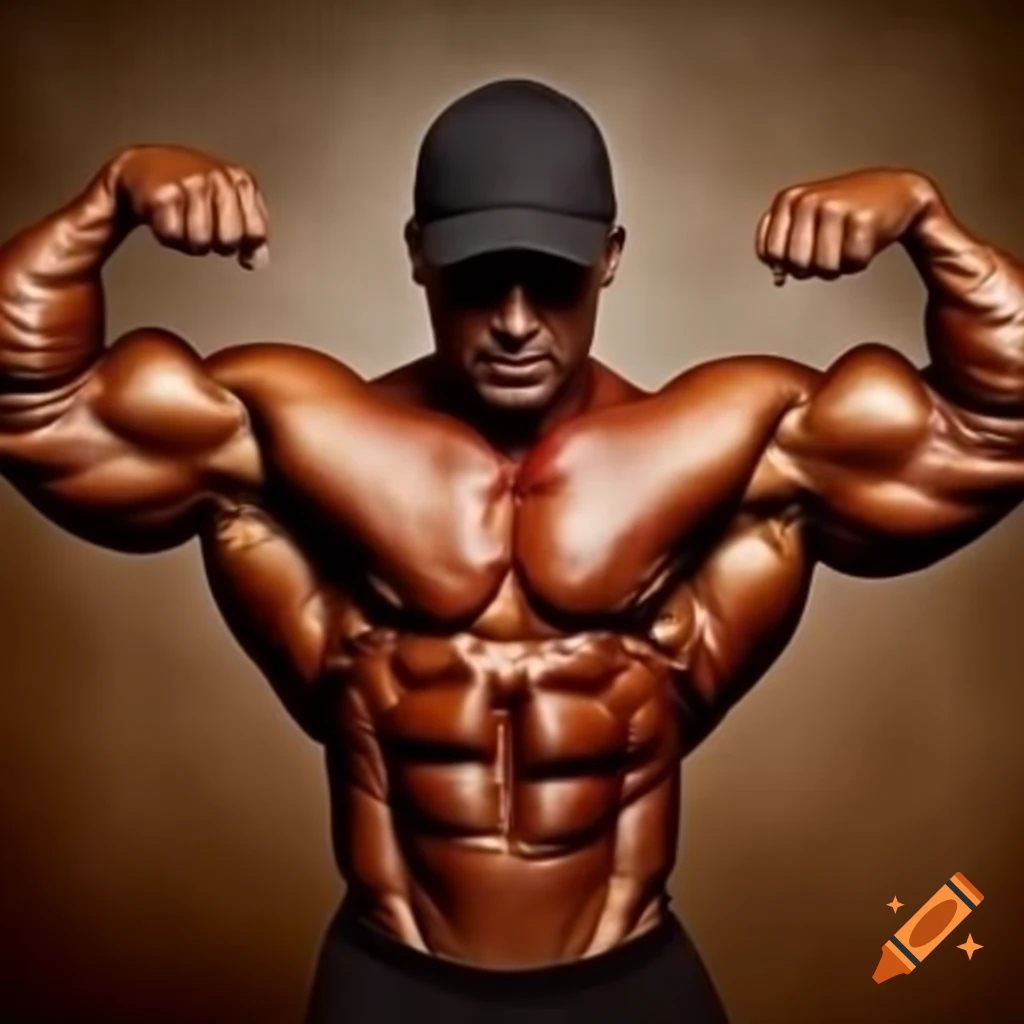 Tall bodybuilder standing with muscular physique
