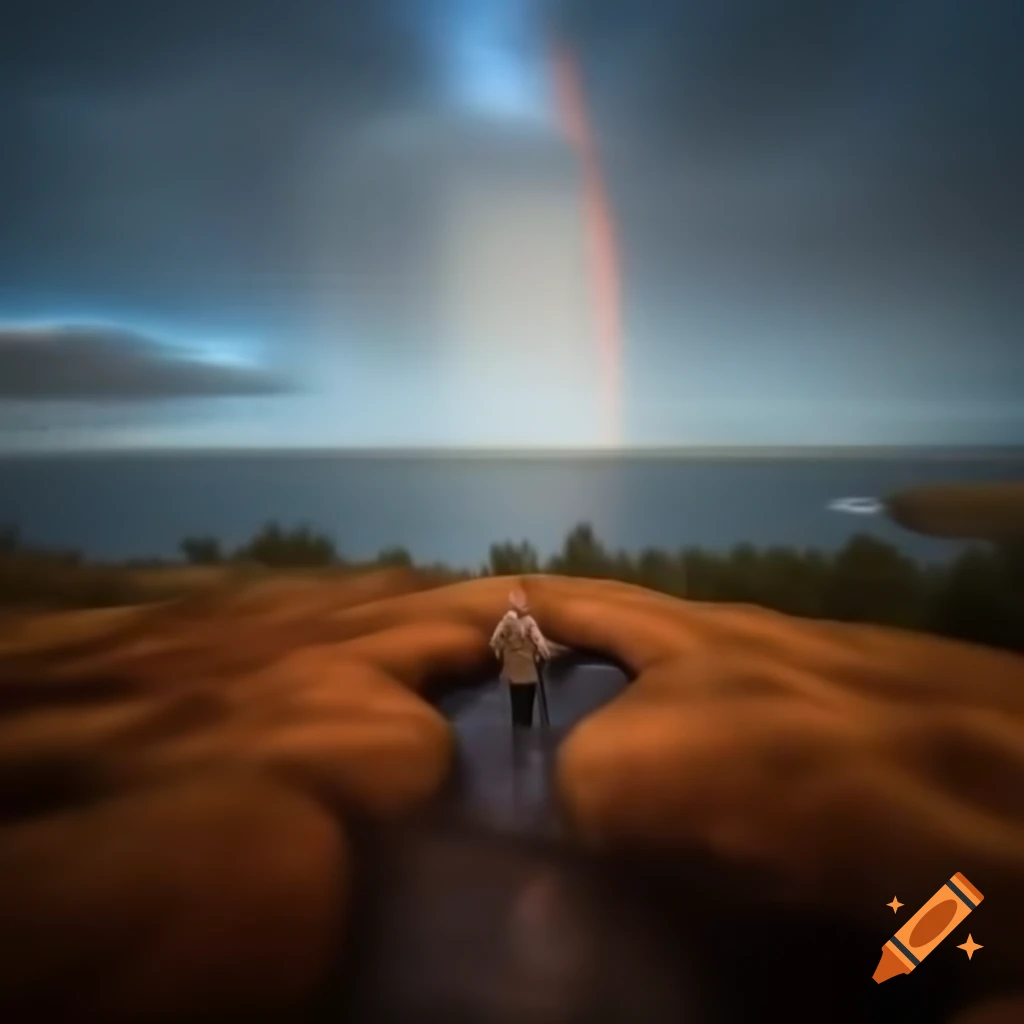Abstract exploration of a person's innermost desires with rainbow imagery