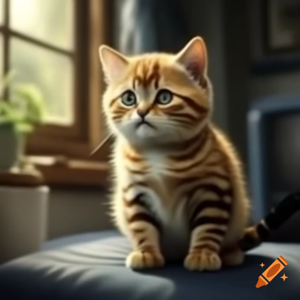Various adorable cats in different poses