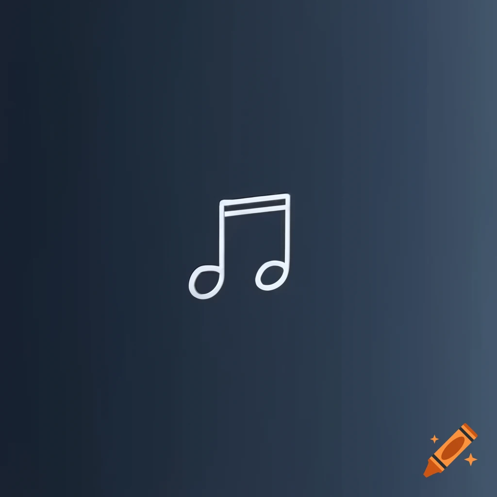 Minimalist album cover featuring music notes