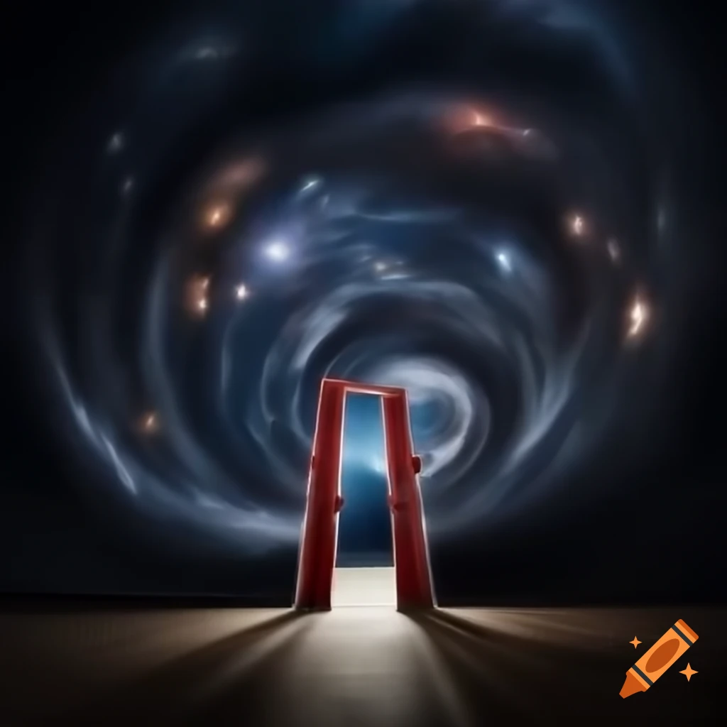 Vast cosmic tunnel with a sense of time suspension