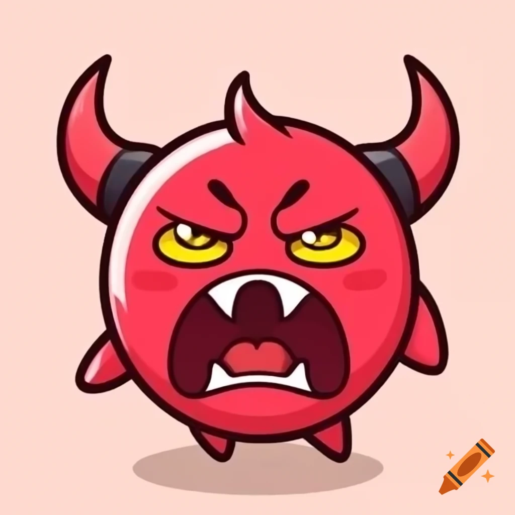 Silly devil imp character