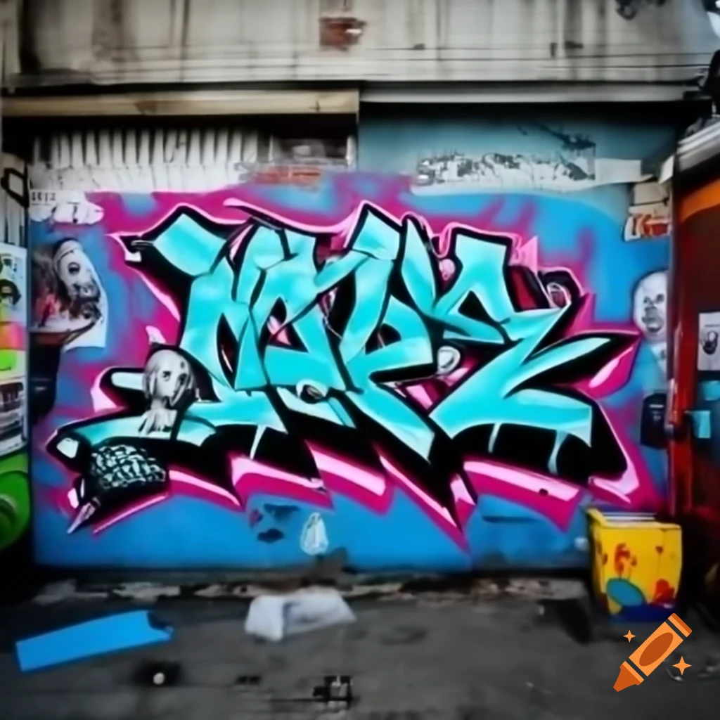 Graffiti artwork featuring the text HENC GROUP