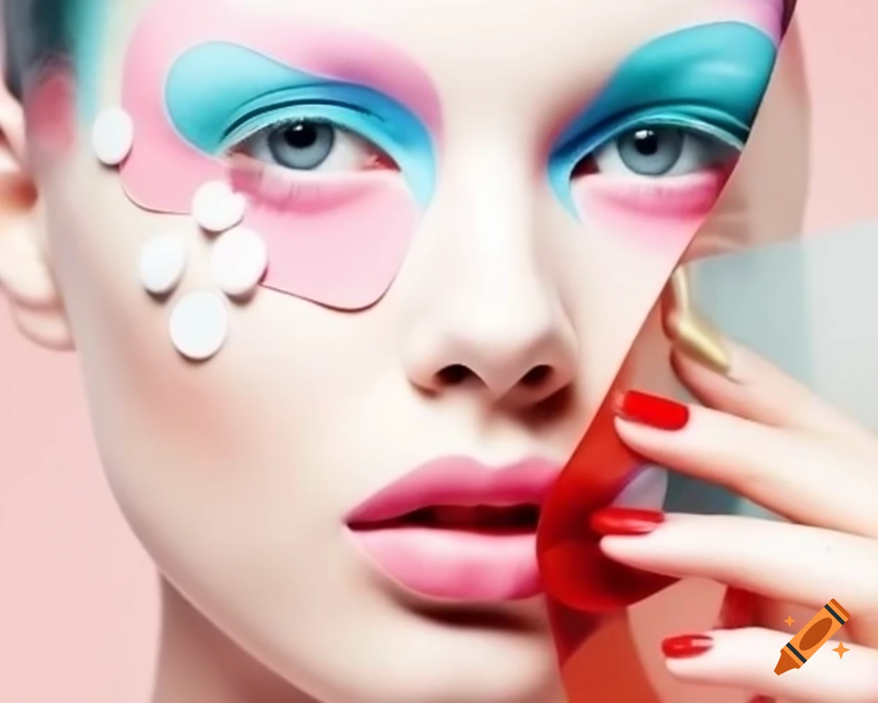 Minimalist surreal fashion collage photography