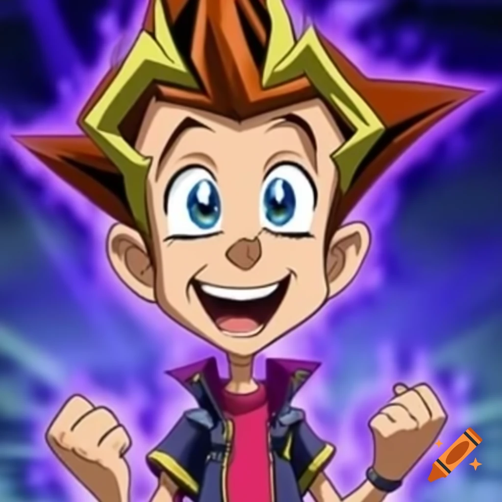Character resembling Jimmy Neutron styled as Yu-Gi-Oh