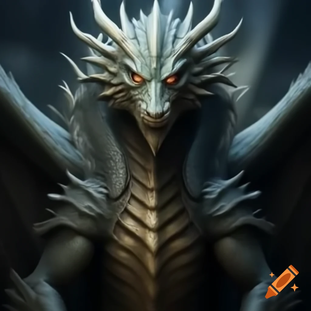 Majestic wise dragon concept