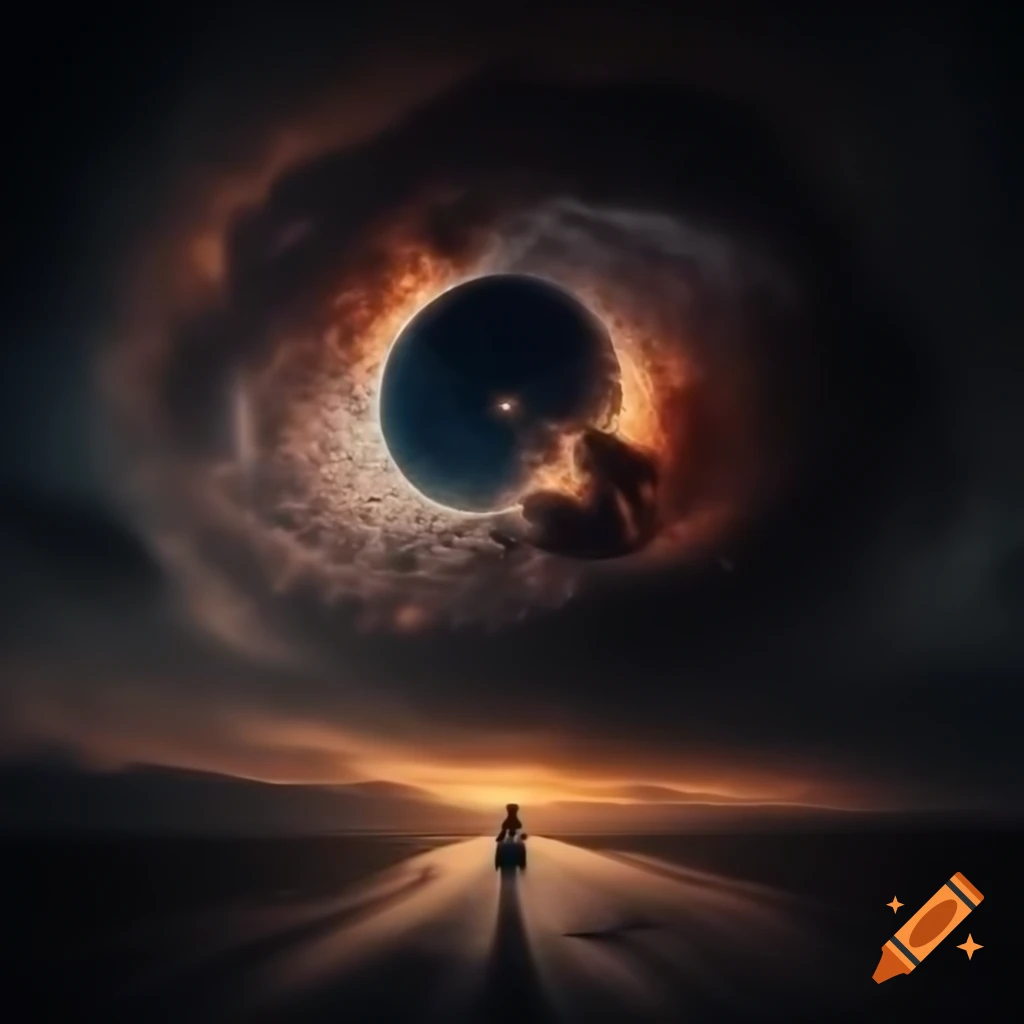 Dawn of creation, abstract representation