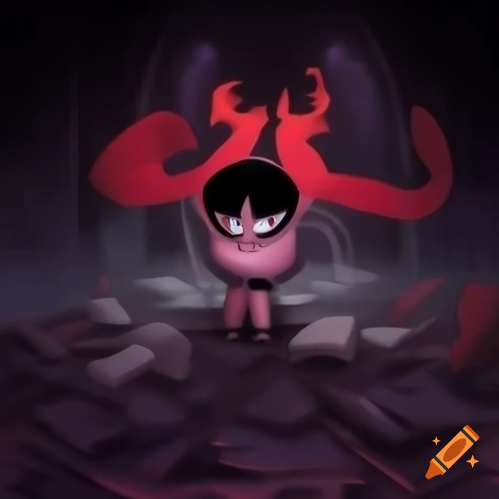 Cartoon surreal dream battle with A.I. Cyborg Virtual Goddess Genesis