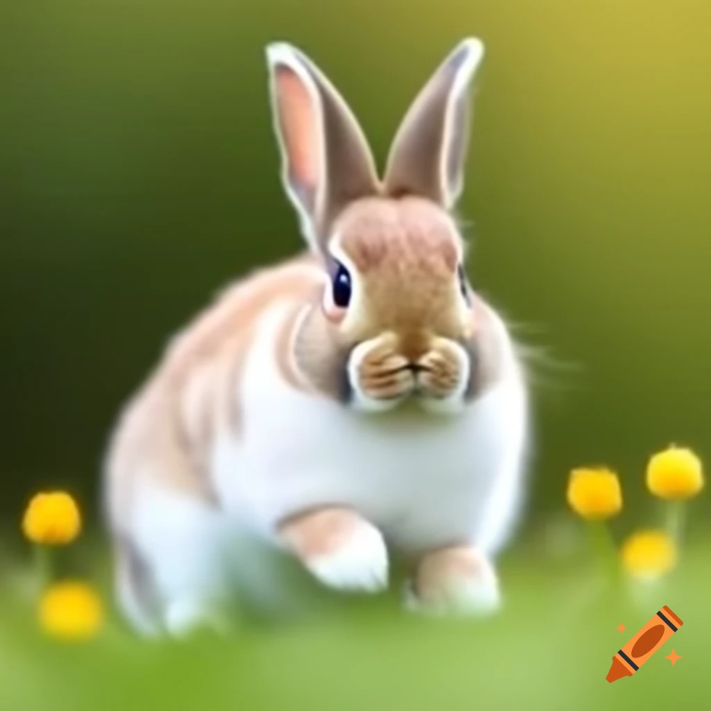 Small bunny in a natural setting