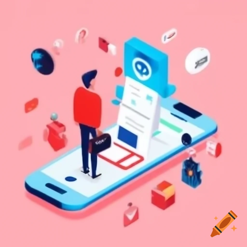 Vibrant profile image representing 'Mundo dos Achadinhos' with online shopping icons