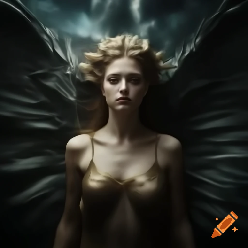Goddess Angel Vampire Zarkothian Alien Queen Adalline in Cosmic Dream War with malevolent gaze