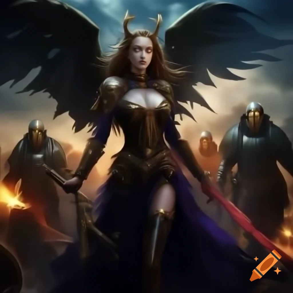 Goddess Angel Vampire Zarkothian Alien Queen Adalline's forces in Cosmic Dream War