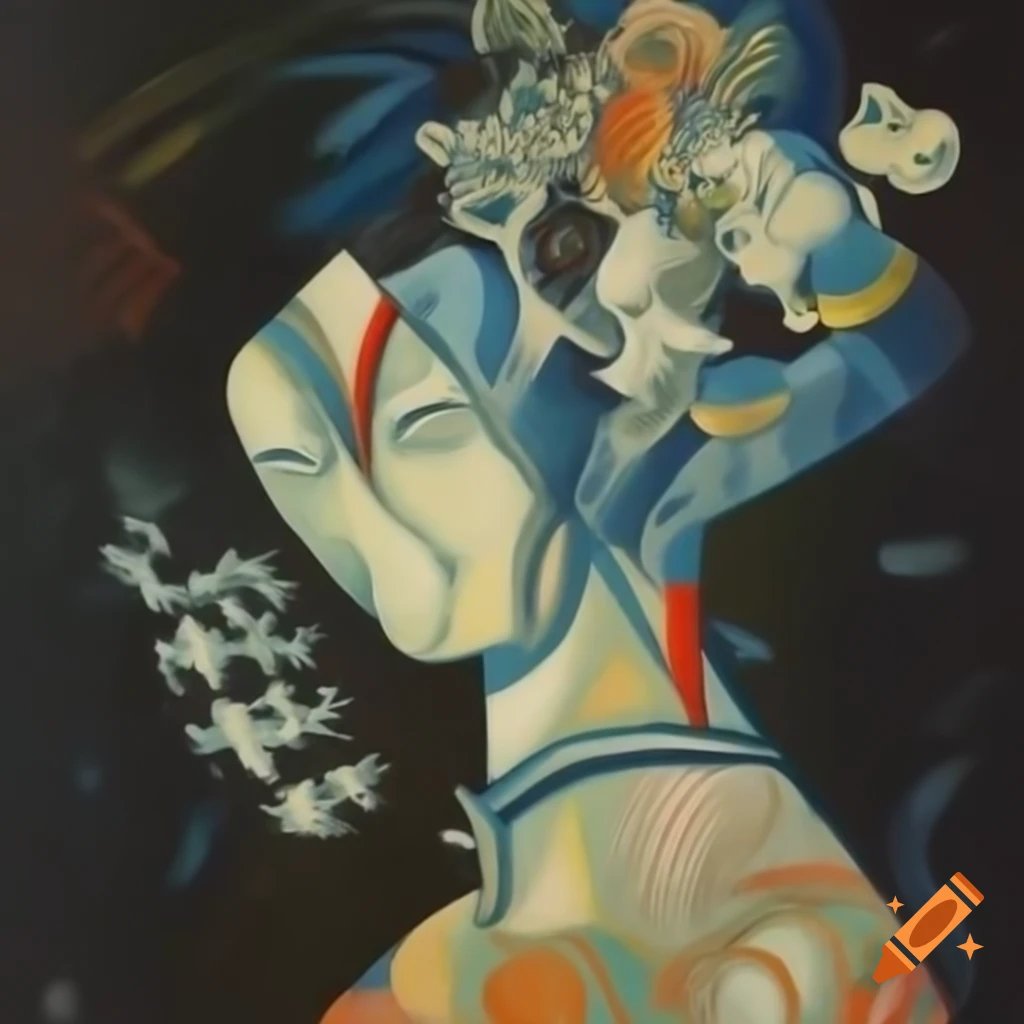 Guernica painting by Robert Williams, depicting powerful imagery