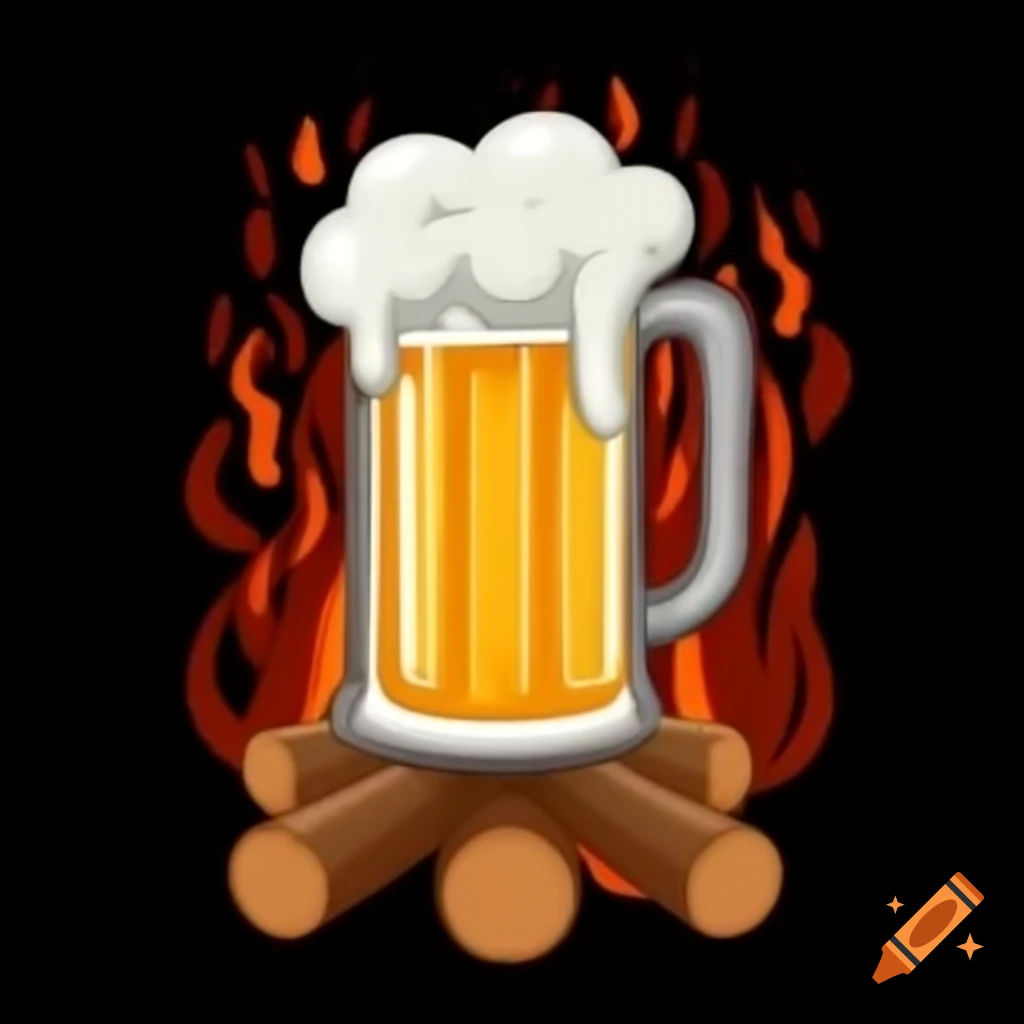 Craft beer brewing over a wood fire