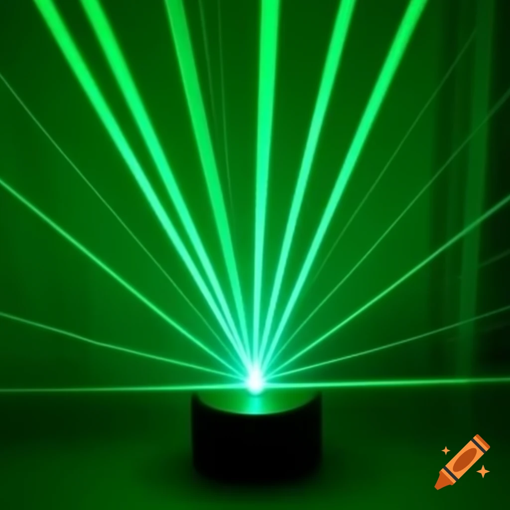 Green laser light with Jennifer Lopez in performance setting