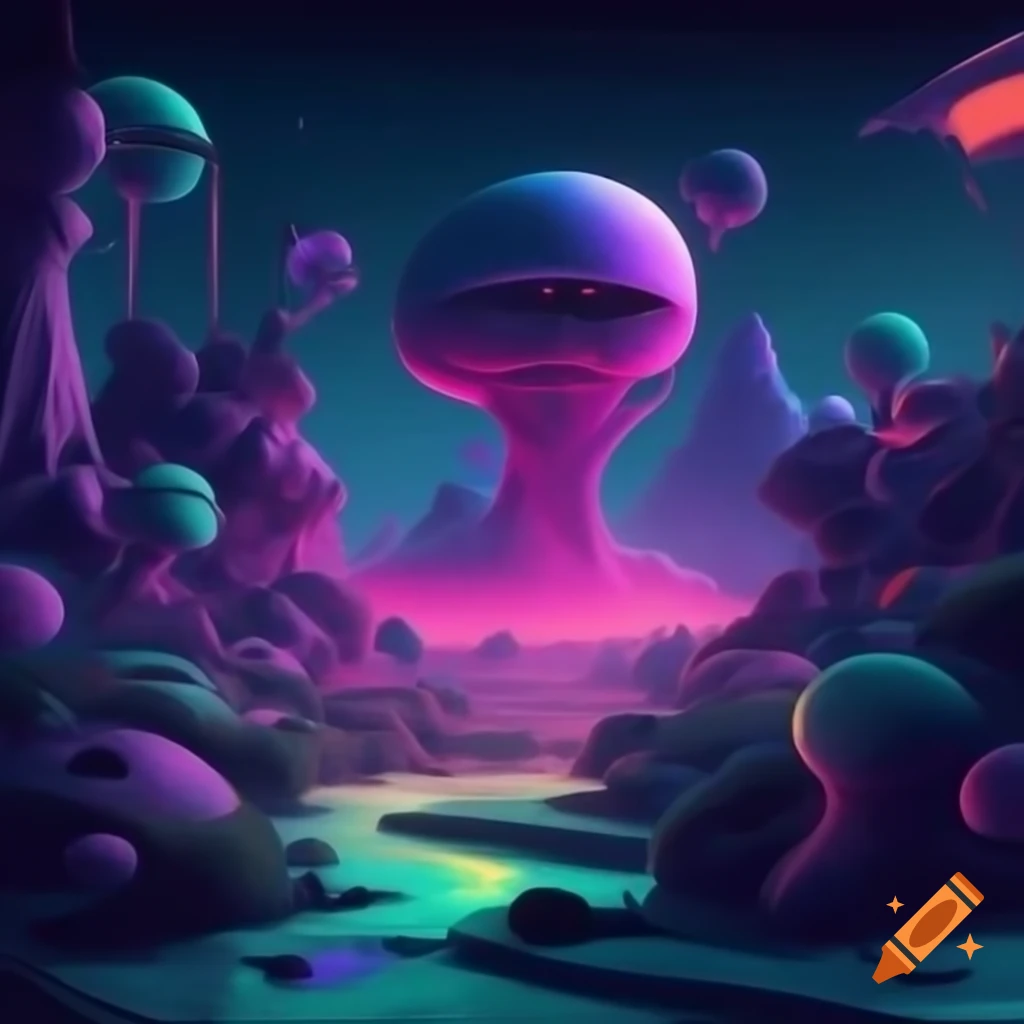 Colorful Surreal Scene Inspired By Easter In Claymation Style On Craiyon