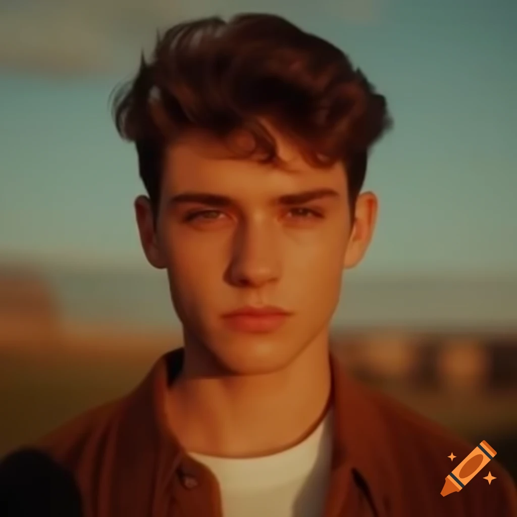 Attractive young man posing confidently