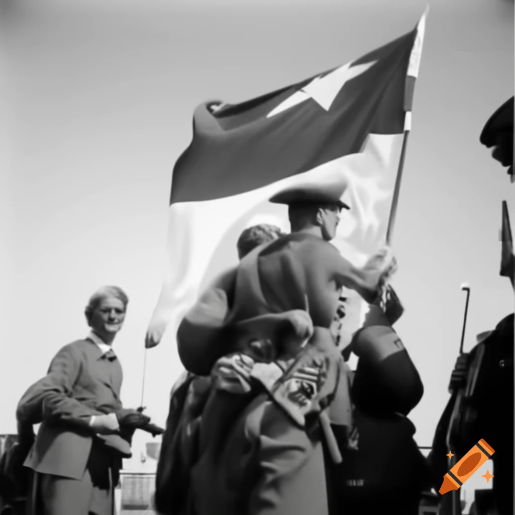 White flag symbolizing truce or surrender