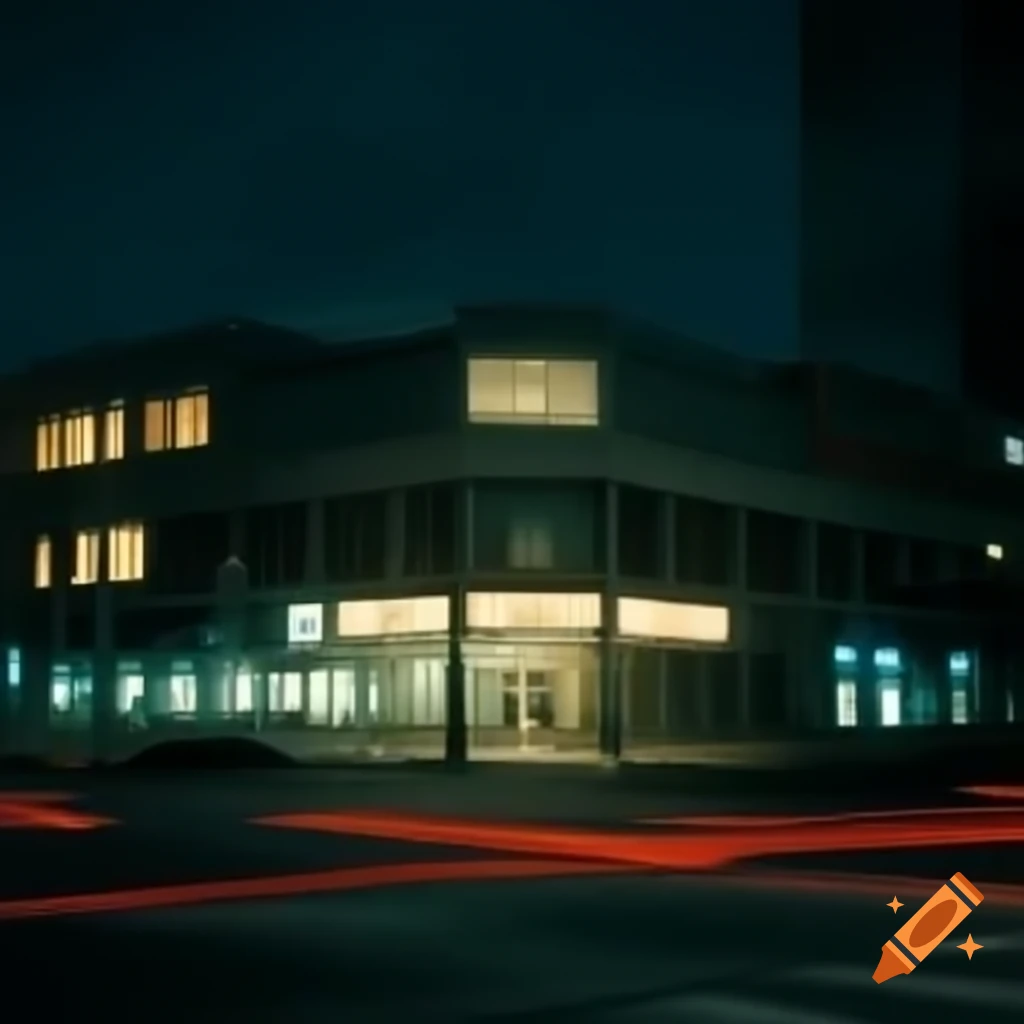 Building illuminated at nighttime