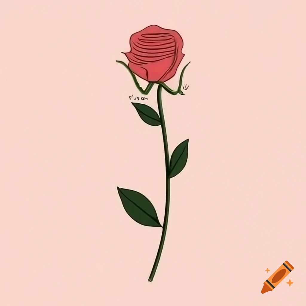 Simple rose illustration