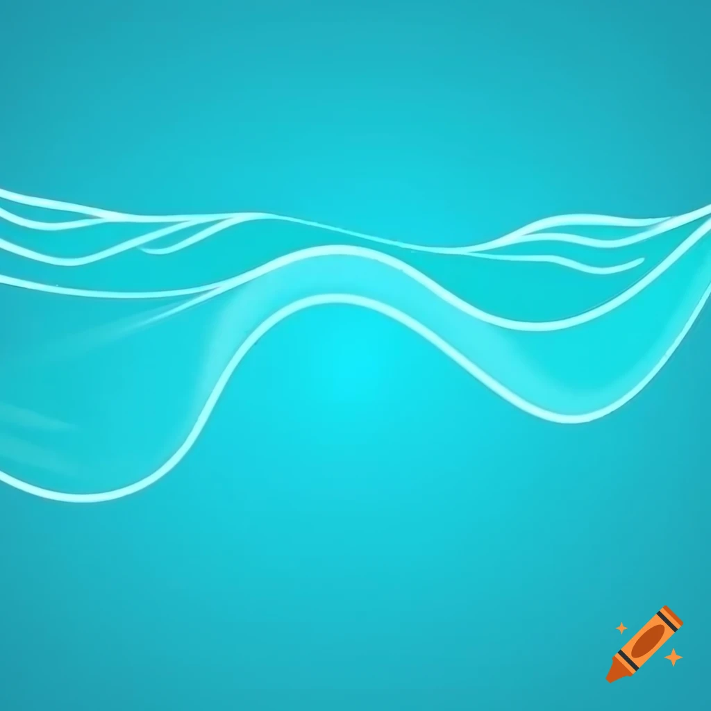 8-bit style turquoise ocean wave